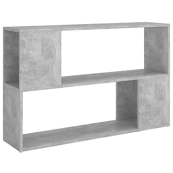 VidaXL Bücherregal Betongrau 100x24x63 cm Holzwerkstoff günstig online kaufen