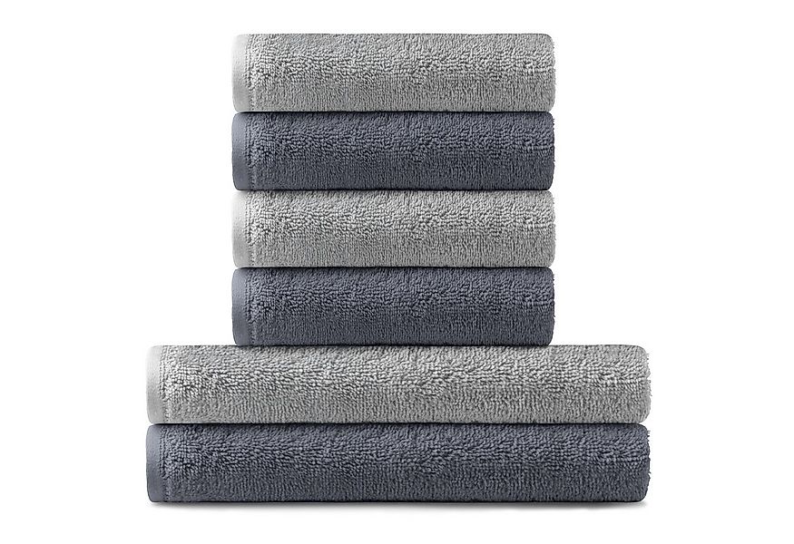 BARBONS Handtuch Set Handtücher 6-tlg, 2x Badetuch & 4x Badehandtuch Duscht günstig online kaufen