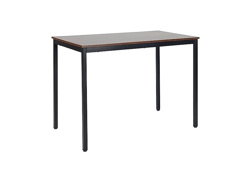 relaxdays Esstisch für 4 Personen 110 x 60 cm, dunkelbraun günstig online kaufen