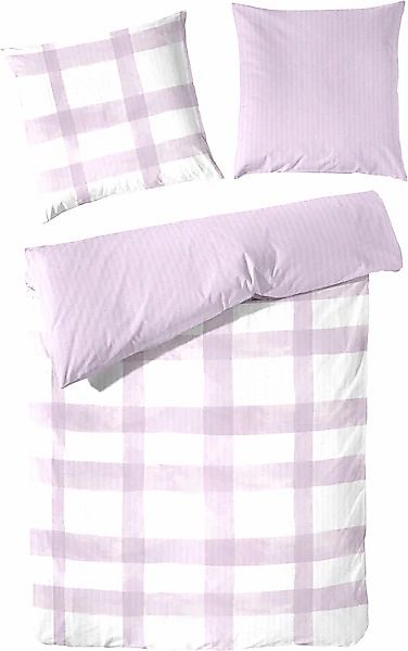 Primera Wendebettwäsche »Soft-Seersucker Bettwäsche Karo« 2 Stk. tlg. im mo günstig online kaufen