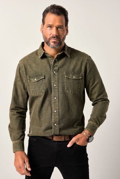 JP1880 Businesshemd JP1880 Color-Jeanshemd FLEXNAMIC® Langarm günstig online kaufen