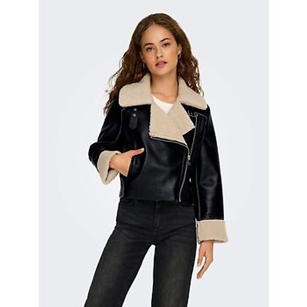 Only  Lederjacken 15357492 DORA-BLACK/HUMUS günstig online kaufen