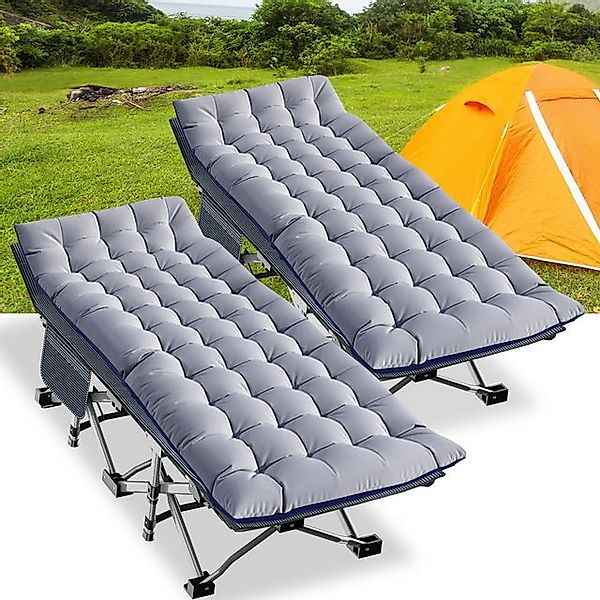 Meulbaty Klappbett 190x71x36cm klappbar Feldbett, Stahlrahmen + Oxford-Stof günstig online kaufen