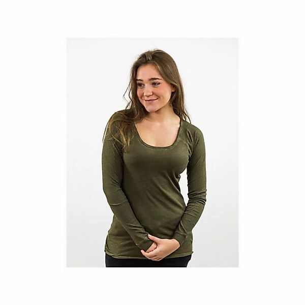 DAILY´S Langarmshirt grün regular (1-tlg) günstig online kaufen