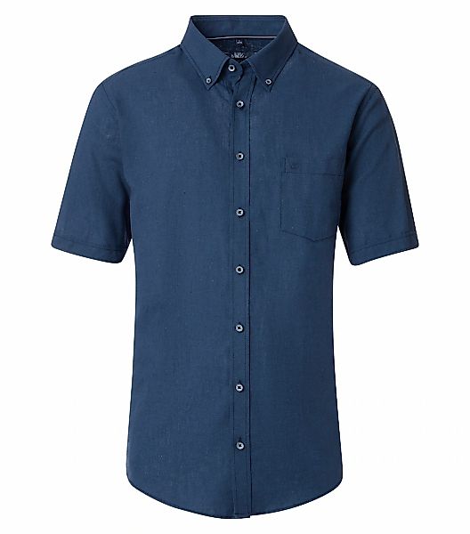 CASAMODA Kurzarmhemd "CASAMODA Leinenhemd Kurzarm uni" günstig online kaufen