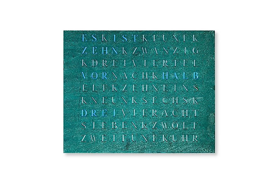 build-yours.de Wanduhr Wortuhr Jupiter in Deutsch - LED Wanduhr zum Aufhäng günstig online kaufen