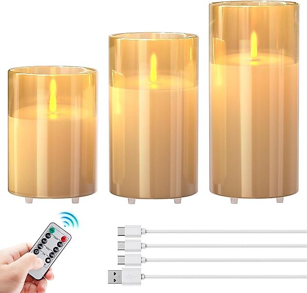 EXTSUD LED-Kerze 3 Stück LED Kerzen günstig online kaufen