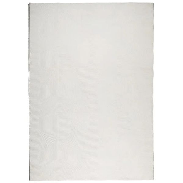 vidaXL Teppich IZA Kurzflor Skandinavischer Look Creme 160x230 cm 375442 günstig online kaufen
