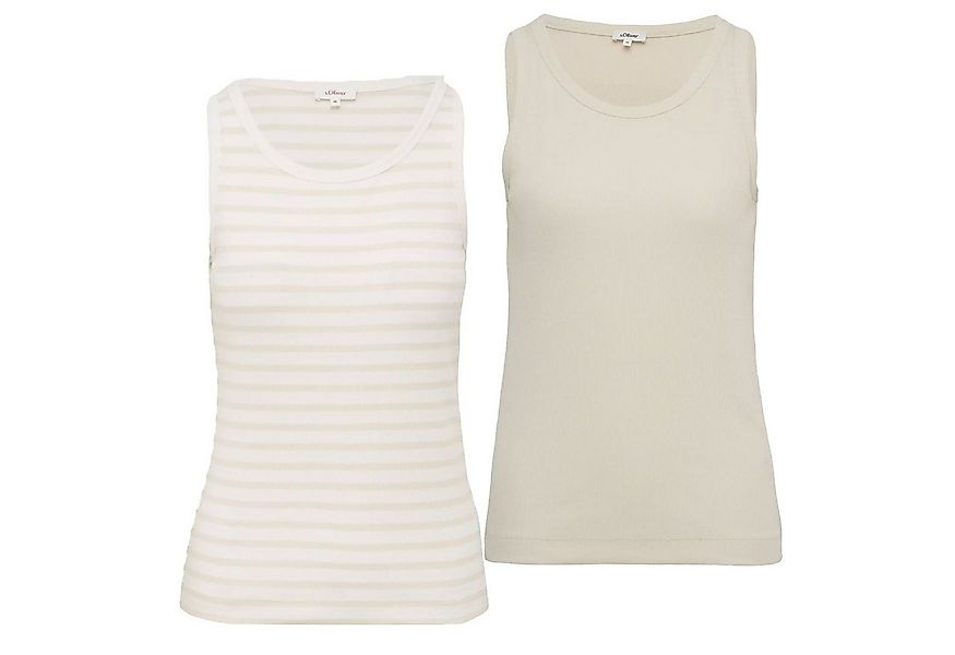 s.Oliver T-Shirt Basic (1-tlg) uni oder gestreift günstig online kaufen