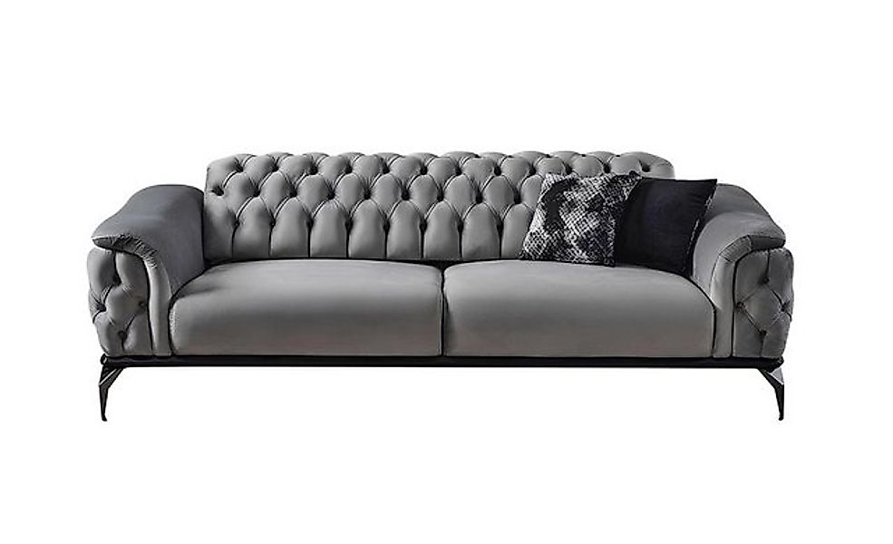 Xlmoebel 3-Sitzer Hochwertiges 3-Sitzer Designer-Sofa Chesterfield-Stil Pol günstig online kaufen