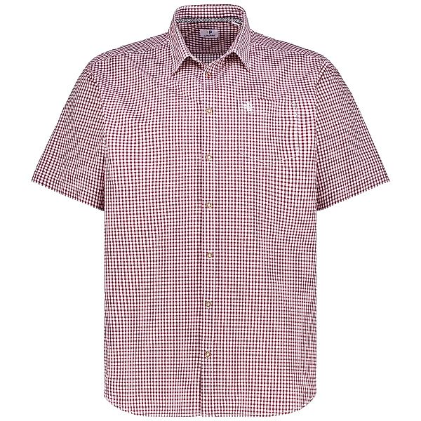 Pfundskerl Trachtenhemd mit Karomuster Farbe rot Größe: 7XL günstig online kaufen