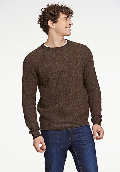 LINDBERGH Strickpullover mit Zopfmuster, hoher Wollanteil günstig online kaufen
