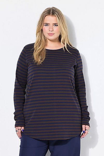 Studio Untold T-Shirt Ringelshirt Wide Shape Rippjersey Langarm günstig online kaufen