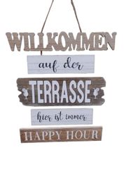 Deko-Impression Wanddekoobjekt Schild Willkommen auf der günstig online kaufen