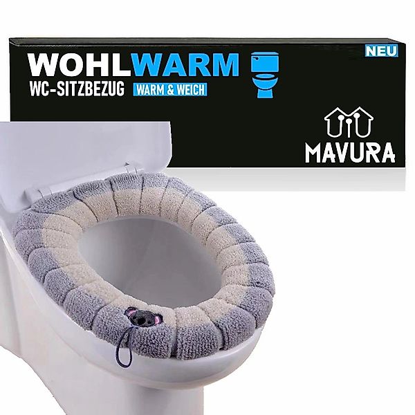 MAVURA WC-Deckelbezug WOHLWARM WC-Sitzbezug Toilettensitzbezug Toilettenauf günstig online kaufen
