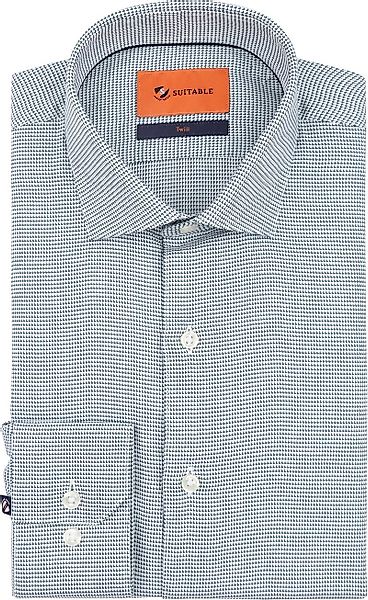 Suitable Hemd Dreieck Grün - Größe 40 günstig online kaufen