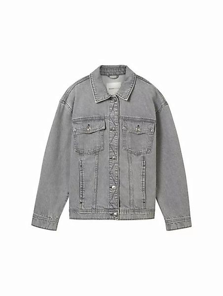 TOM TAILOR Denim Outdoorjacke grey denim jacket, used mid stone grey denim günstig online kaufen