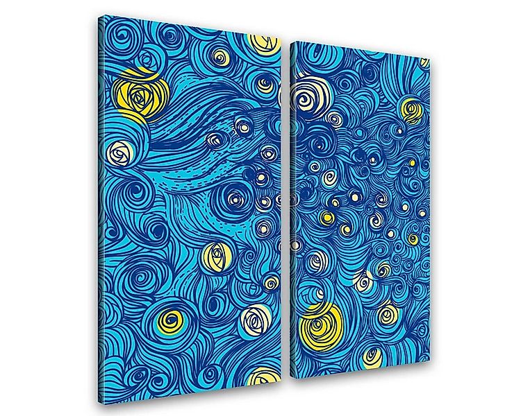 Goods+Gadgets Leinwandbild GOODS+GADGETS Starry Night Leinwanddruck XXL 100 günstig online kaufen