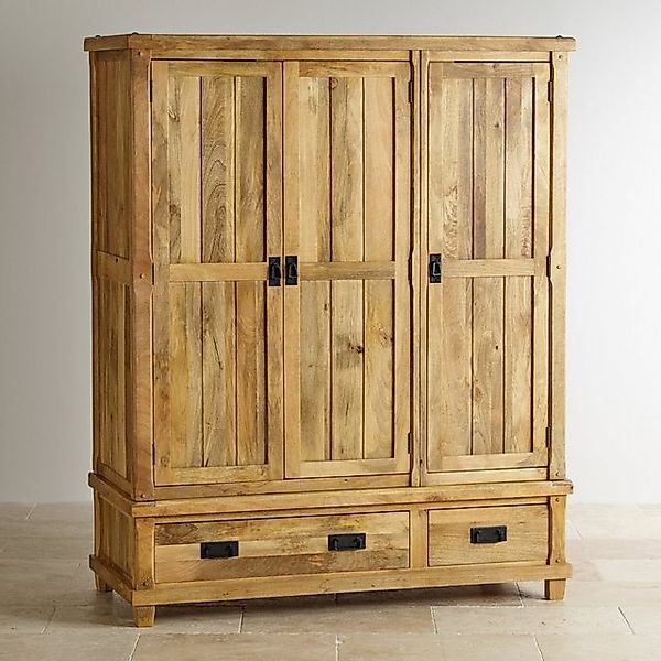 Indischesmoebelhausde Kleiderschrank Schrank Devi 150x200x60 aus Mangoholz günstig online kaufen