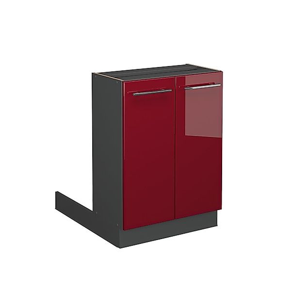 Vicco Unterschrank Fame-Line, Bordeaux Hochglanz/Anthrazit, 60 günstig online kaufen