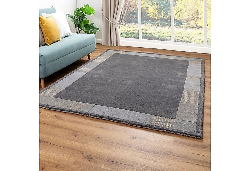 Steffensmeier Teppich Pokhara Bordüre, Rechteckig, Nepal Design günstig online kaufen