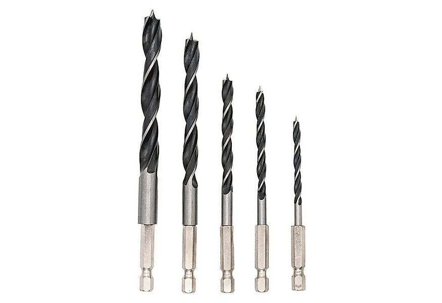 BENSON Holzbohrer Holzbohrer Spiralbohrer Bohrersatz Bit Bohrer, (5-tlg), S günstig online kaufen