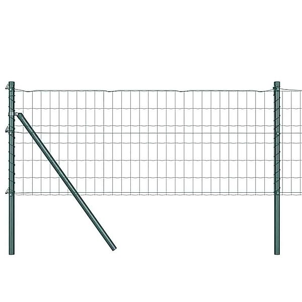 vidaXL Zaun mit Pfosten Grün 0,6 x 25 m Stahl 3350322 günstig online kaufen