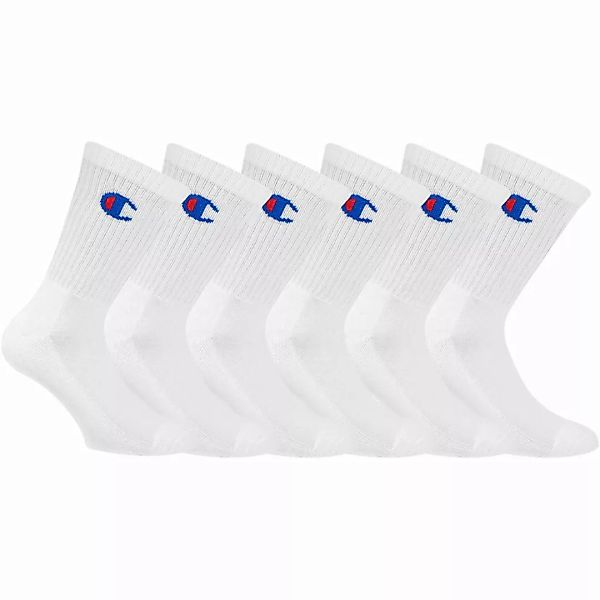 Champion Unisex Socken, 6 Paar - Crew Socken Legacy, 35-46 Weiß EU 35-38 günstig online kaufen