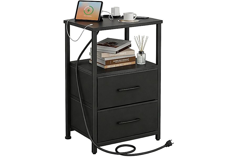 Toomoke Nachttisch Nachttisch mit Stoffschublade,Beistelltisch,mit Stauraum günstig online kaufen