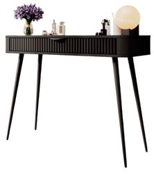 Compleo Schminktisch mit Schublade, Glamour Beige/Schwarz, günstig online kaufen