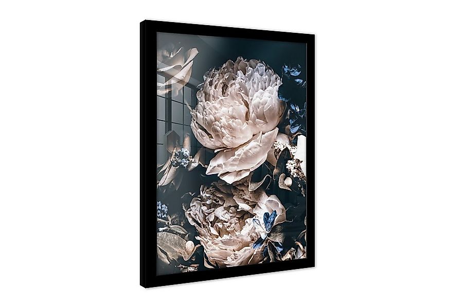 Wallarena Poster mit Rahmen Bilder Blumen Wohnzimmer Schlafzimmer Kunstdruc günstig online kaufen