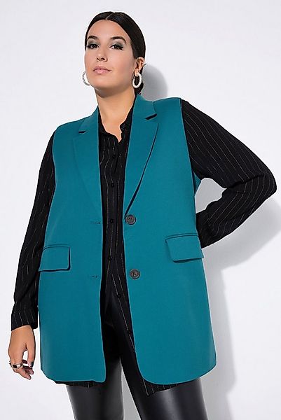 Studio Untold Steppweste Anzugweste oversized Rückenschlitz mit Knopf günstig online kaufen