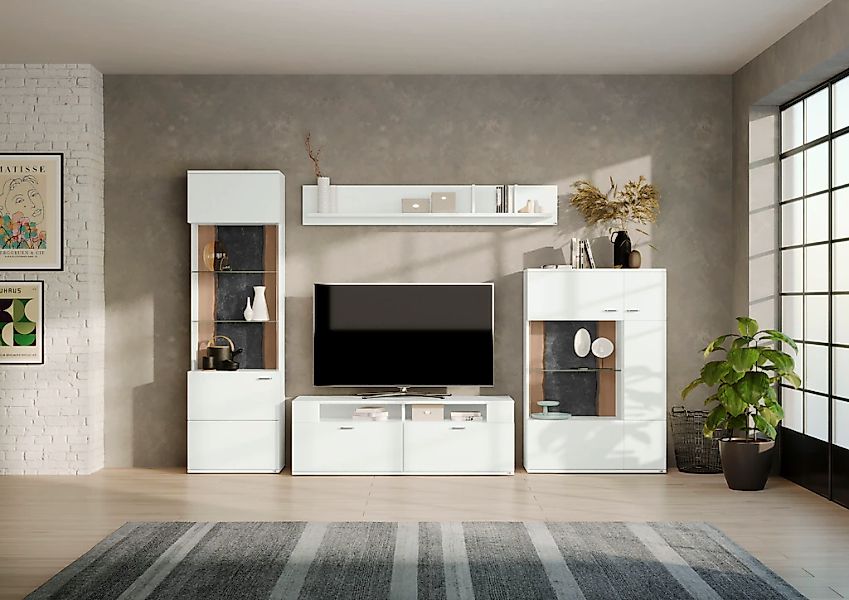 set one by Musterring Wohnwand "TACOMA" Set, 4 Stk. tlg. günstig online kaufen