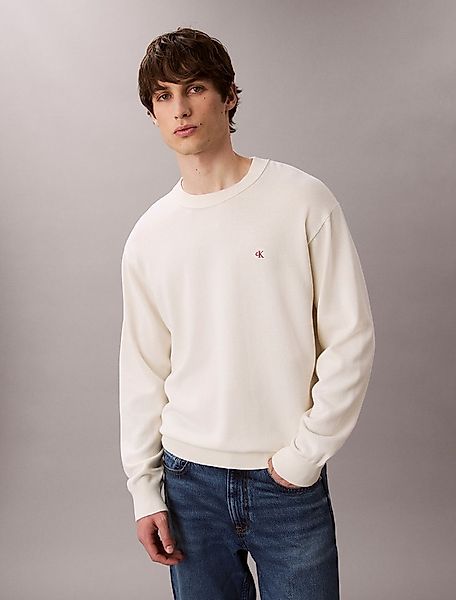 Calvin Klein Jeans Strickpullover LS EZ COTTON CREWNK SWEATER 12GG Mit Rund günstig online kaufen