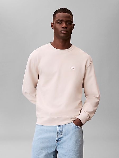 Calvin Klein Jeans Sweatshirt "400GSM TRRY BDG CRWN", Mit Rundhalsausschnit günstig online kaufen
