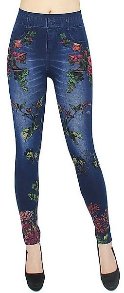 dy_mode Jeggings Damen Jeggings Leggings in Jeans Optik High Waist Jeansleg günstig online kaufen