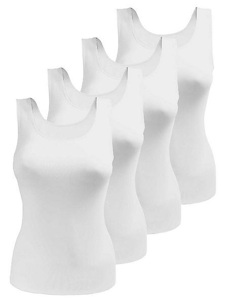 Yenita® Unterhemd Tank Top (4-St) in angenehmer Microfaserqualität günstig online kaufen