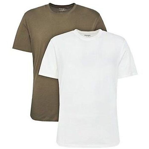 Wrangler  T-Shirts & Poloshirts 112321466 2 PACK-DUSTY OLIVE günstig online kaufen
