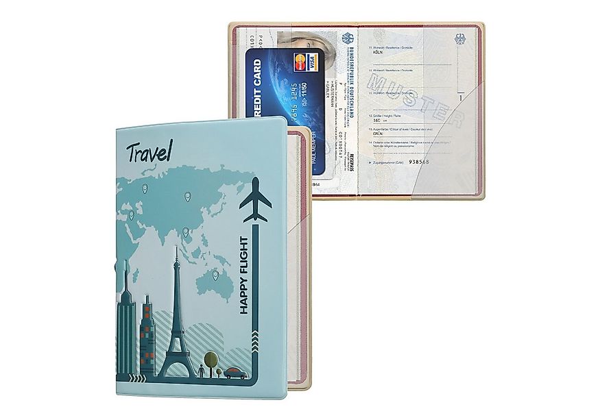 kwmobile Etui Reisepass Kunststoff Schutzhülle Ausweis Hülle Impfpass Schut günstig online kaufen