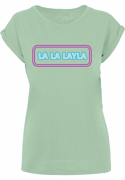 Merchcode T-Shirt "Merchcode Damen Ladies LA LA LAYLA T-Shirt", (1 tlg.) günstig online kaufen