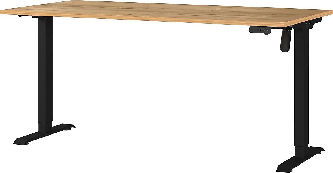 GERMANIA Schreibtisch Boras, elektrisch höhenverstellbar, Breite 120/140/16 günstig online kaufen