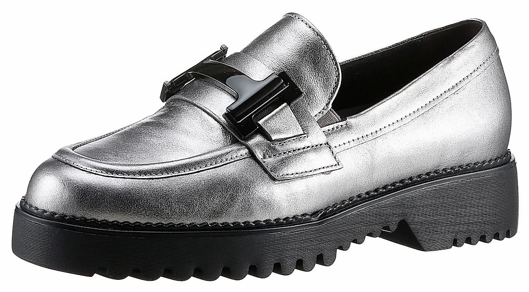 Gabor Loafer "Florenz", Blockabsatz, Slipper, Halbschuh, Schlupfschuh in We günstig online kaufen