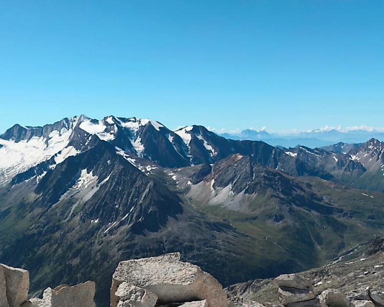 Fototapete "Alpenpanorama" 4,00x2,50 m / Glattvlies Perlmutt günstig online kaufen