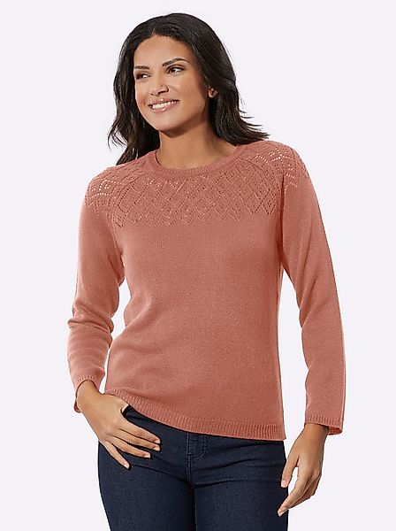 Sieh an! Strickpullover Ajourpullover . günstig online kaufen