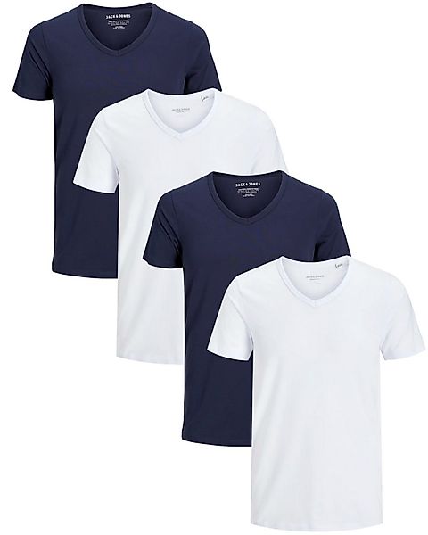 Jack & Jones T-Shirt (Spar-Set, 4er-Pack) V-Neck günstig online kaufen