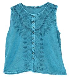 Guru-Shop T-Shirt Besticktes indisches Hippie Top, günstig online kaufen