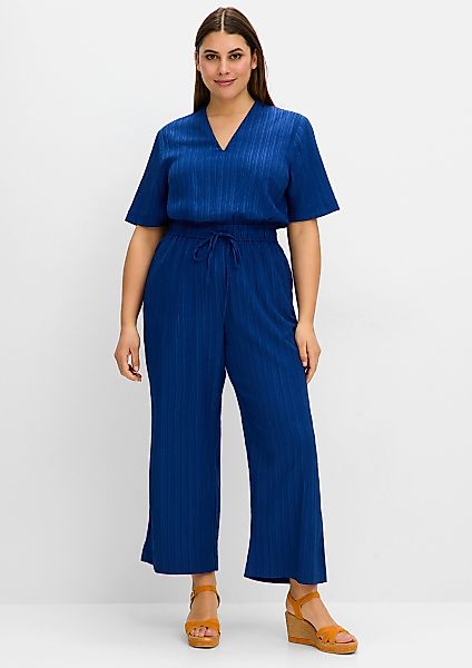 Sheego Jumpsuit Jumpsuit Innenbeinlänge ca. 71 günstig online kaufen