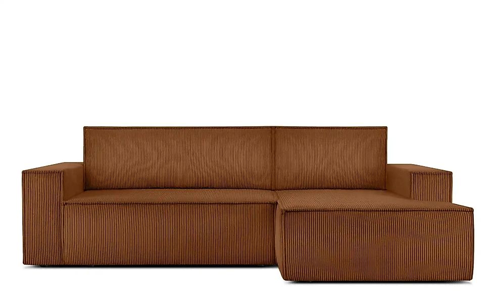 KONSIMO Ecksofa   ¦ orange ¦ Maße (cm): B: 262 H: 88 Polstermöbel > Sofas > günstig online kaufen