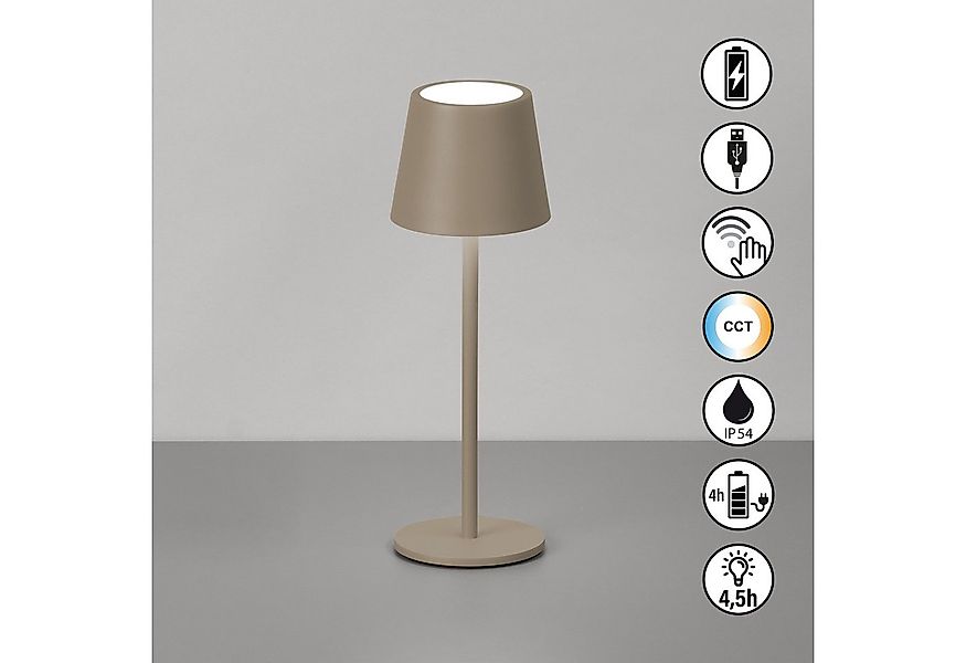 easy! BY FHL Außen-Tischleuchte Roxi, Dimmfunktion, Farbsteuerung, USB-Lade günstig online kaufen