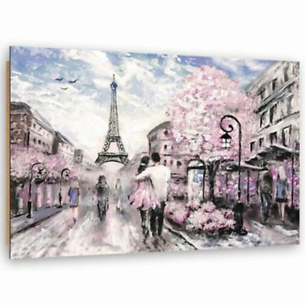 FEEBY® Kunst Liebhaber im Pariser Leinwandbilder bunt Gr. 60 x 40 günstig online kaufen
